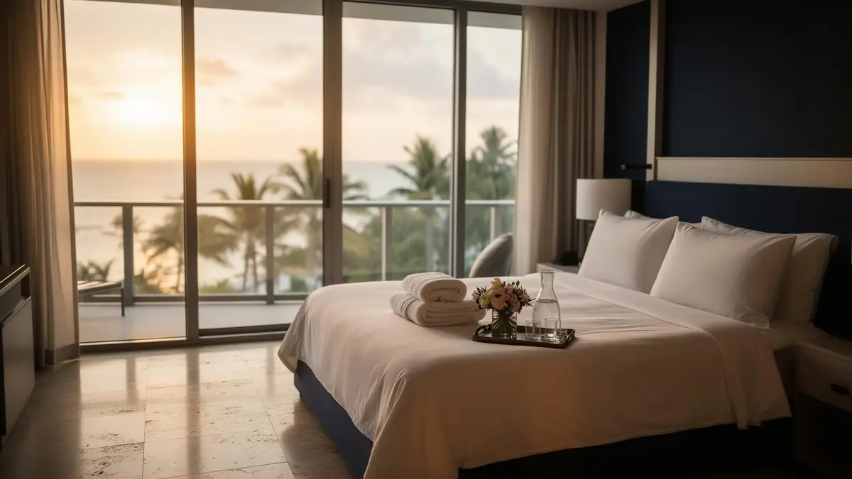 Luxury Miami oceanfront condo prepared for an Airbnb turnover